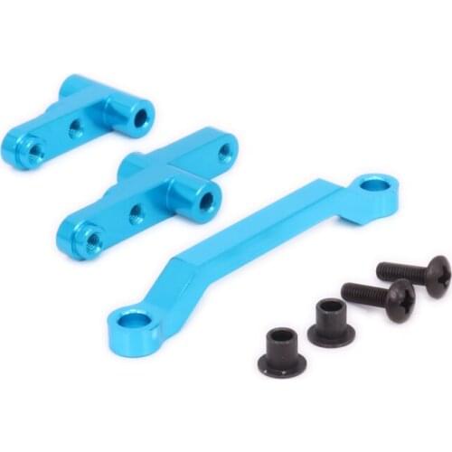 1set Alloy Steering Servo Saver Complete Set For Rc Model Car 1/10 Himoto Big Foot Monster Truck E10MTL E10MT E10BP Crank Set