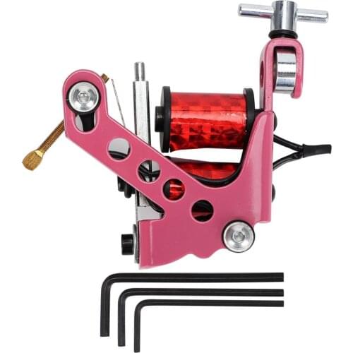 2Type Profession Alloy 10 Warps Coil Skeleton Pattern Tattoo Machine Rotary Liner Shader Permanent Makeup Tatoo Gun Microblading