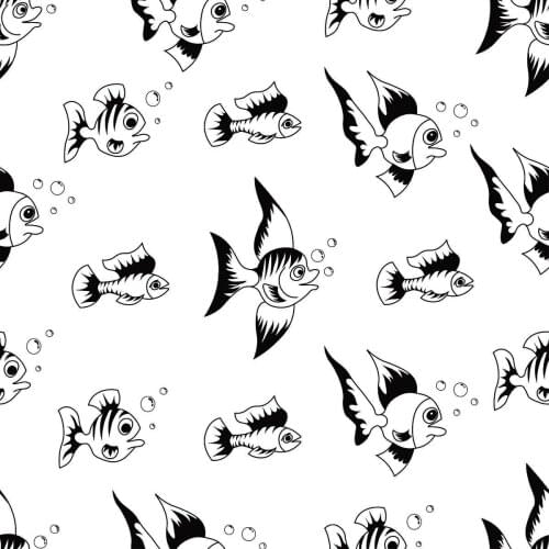 Goldfish Background Clear Stamps For DIY Scrapbooking Card Making Silicone Stamps Fun Decoration Supplies