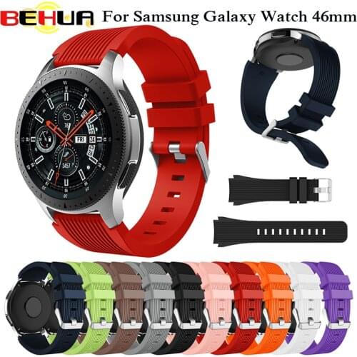 New Wrist Strap for Samsung Gear S3 Frontier Classic Silicone Watch Bands 22mm for Samsung Galaxy Watch 46mm Bracelet Band Strap
