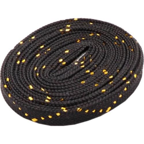 8MM Charmed Metallic Yarn Laces Shining White Black Shoelaces Trendy Women Sneaker Boot Canvas Sport Shoe 350 Cordons