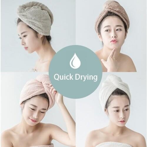 Sunshine Xiaomi Magic Microfiber Hair Fast Drying Dryer Towel Bath Wrap Hat Quick Cap Turban Dry