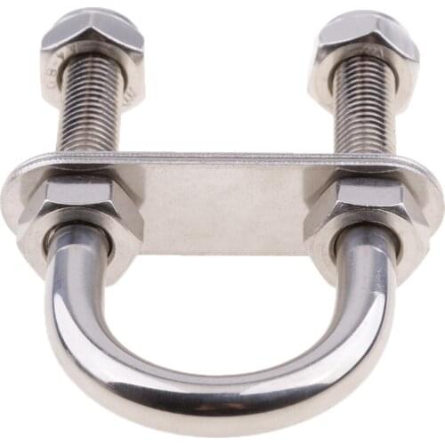 316 Stainless Steel U Bolt Hardware M10 x 50 x 90 x 43mm Fits Boat Marine