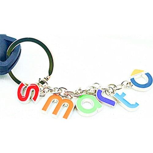 Stainless Steel Smart Car Key Chain, smart fortwo, 451, smart logo key ring