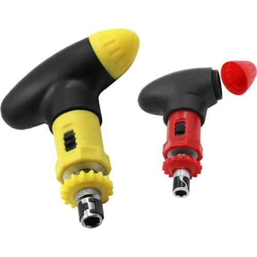 Hige quality T-type ratchet screwdriver quick bolt driver batch 6.35MM can rotate forward reverse