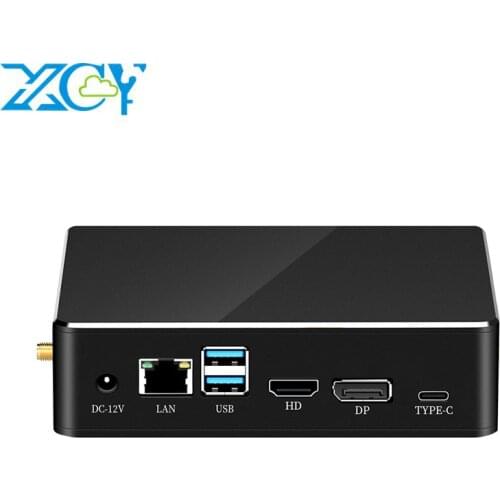 XCY Mini PC 8th Intel Core i5 8265U i5 Processor DDR4 RAM DP HDMI M.2 SSD Win 10 Linux 4K UHD HTPC Desktop Nettop Computer Nuc