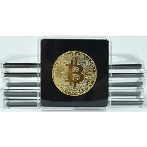 1Pcs Gold Bitcoin Coin BTC Litecoin Eth XRP Dogecoin Cardno ADA IOTA FIL Shiba Crypto Metal coin