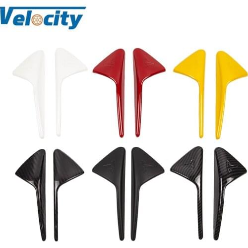 2Pcs/Set For Tesla Model 3 Y S X Model3 Side Camera Carbon Fiber ABS Protection Cover For Tesla Model Three Car Decor Sticker