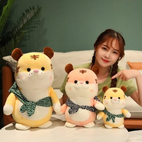 23/35/45cm Cute Kawaii Tiger Dolls Cartoon Standing Tiger Plush Toys Stuffed Soft Pillow Nice Birthday Gift for Children