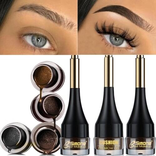 4 Color Eyebrow Cream Enhancers Brow Gel Waterproof Dyed Brow Long-lasting Eyebrow Liquid Gel Professional Makeup Cosmetics