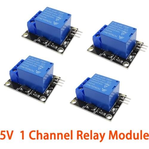 4Pcs/Lot KY-019 5V One 1 Channel Relay Module Board Shield for PIC AVR DSP ARM for Arduino ky-019 Relay
