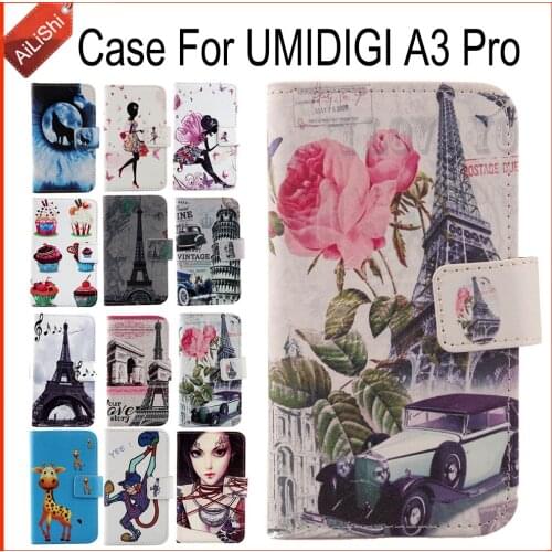 AiLiShi Case For UMIDIGI A3 Pro Luxury Flip Painted Leather Case A3 Pro UMIDIGI Exclusive 100% Special Phone Cover Skin+Tracking