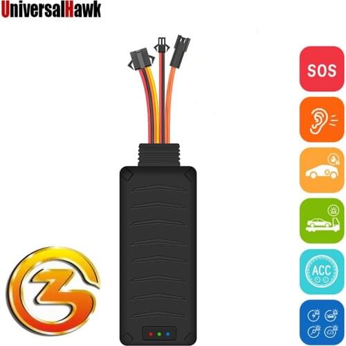 9-90V Car GPS Tracker Global 3G GSM SOS Voice Monitor Cut Off Oil device Towed away move ACC status SMS Alarm Locator Free APP