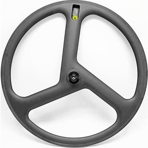 Free shipping 700c Carbon Bicycle Wheels 3 Spokes Road Bicycle Wheels Fixed gearc Clincher road bike spokes wheels 3 spokes