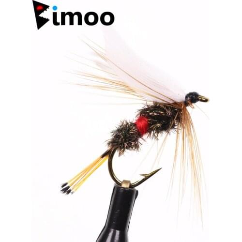Bimoo 6PCS/Lot #10 Classic Royal Coachman Dry Fly for Rainbow Brown Brook Trout Fly Fishing Flies