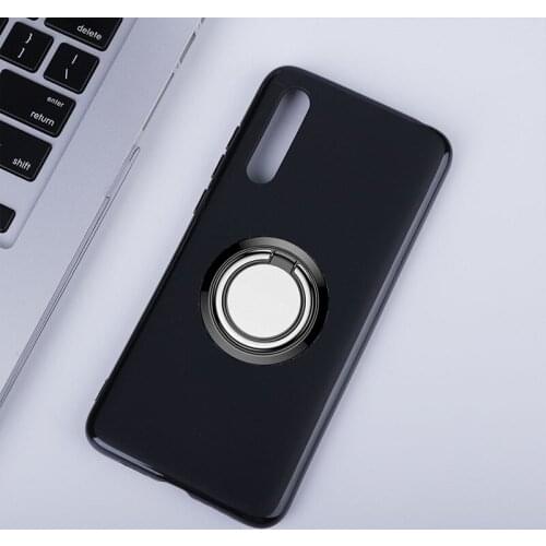 For Xiaomi Mi CC9 CC9e Back Ring Holder Bracket Phone Case Cover Phone TPU Soft Silicone Cases for Xiaomi Mi A3 Lite