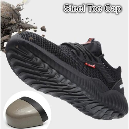 Men Women Breathable Sneakers Outdoor Anti-slip Anti-Puncture sole Boot Indestructible Steel Toe Anti Smashing Work Safety Shoes