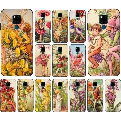 FHNBLJ Beautiful Flower Fairy Illustration Phone Case for Huawei Mate 20 10 9 40 30 lite pro X Nova 2 3i 7se