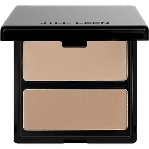 JILLLEEN 2 in 1 Shading Powder Makeup Bronzer Highlighter Contour Shading Powder Trimming Powder Make Up Cosmetic Face Concealer