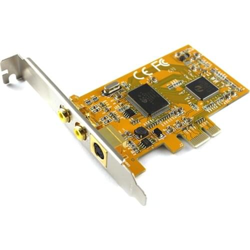 2 PORTS AV Svhs PCIE X1 878A Capture Card PCI-E 878 Sonography Medical Image Terminal Connector Video Capture Card SDK2000 1394