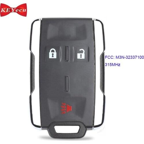 KEYECU for Chevrolet Colorado Tahoe Suburban for GMC Sierra Canyon Yukon Remote Car Key Fob 315MHz M3N-32337100