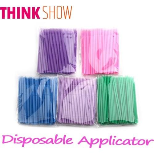 100 Pcs/Lot Eyelash Brushes for Individual Eyelash Extension,False Eye Lashes Disposable Applicator,Beauty Makeup Tools
