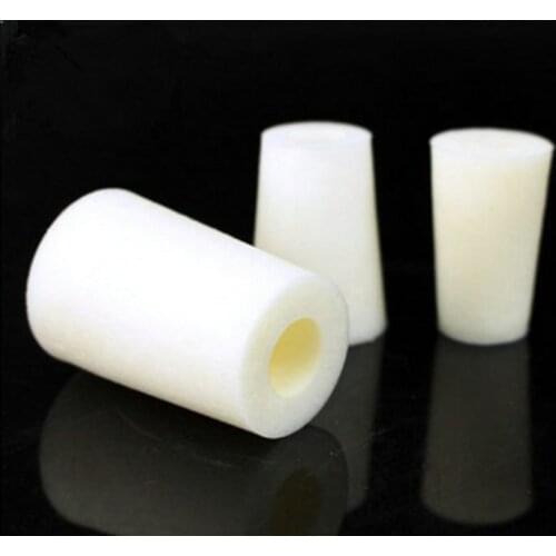 24pcs/lot Different size Tapered Silicon Bung Stopper, Test Tube Silicon stopper, Hollow Plug for Laboratory experiments