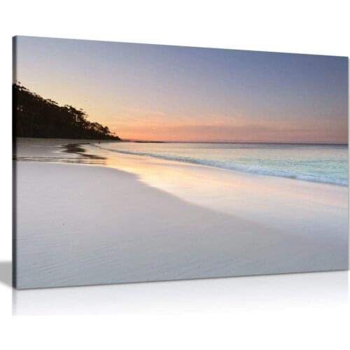 Pretty Soft Colours Beach Sky And Sand Seaside Canvas Wall Art Picture Print On Canvas Home Decor Drop shipping