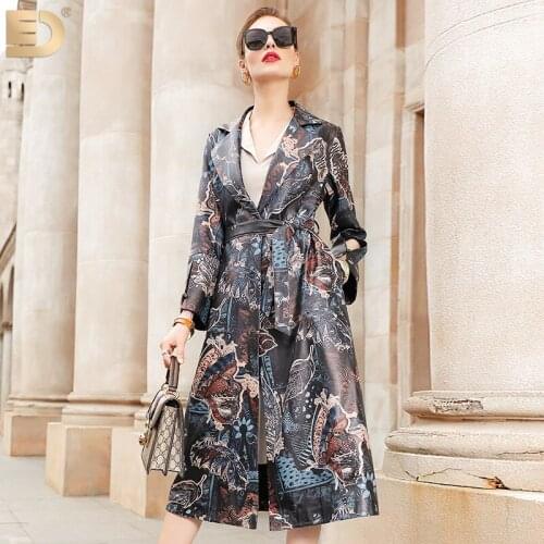 Genuine Leather Jacket Women Korean Print Spring Autumn Sheepskin Real Leather Jacket Women Clothes 2020 ED6009-39086 YY1718