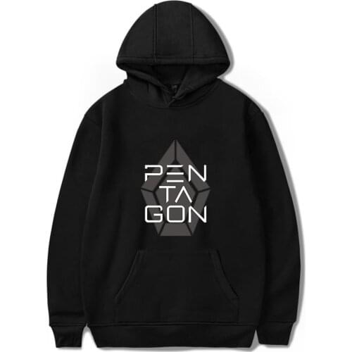 Fashion Harajuku Pentagon Hoodies Men/women Hot Game Autumn Keep Warm Cotton Pentagon Mens Hoodie and Sweatshirt black pullover
