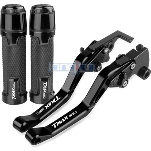 Motorcycle aluminum Accessories TMAX560 2019 2020 Handle Grips Handlebar Short Brake Clutch Lever For YAMAHA TMAX560 2019-2021