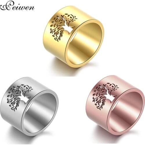 Женские золотые кольца Peiwen China At AliExpress