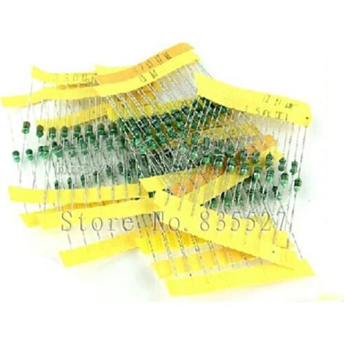 1 / 4W color ring inductance package 12 kinds of color code inductance inductance per 10pcs Total 120pcs