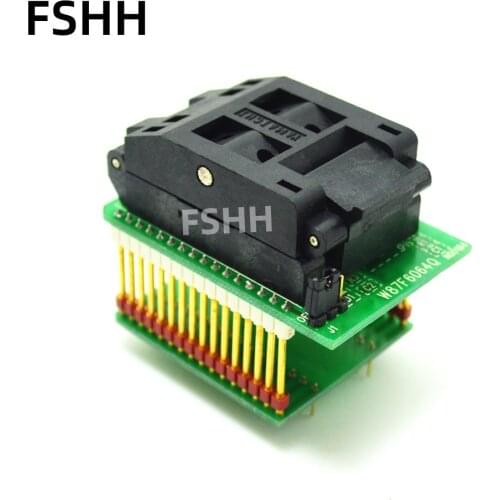 W87F6064Q Programmer Adapter QFP64-DIP32 Adapter TQFP64 LQFP64 IC Test Socket