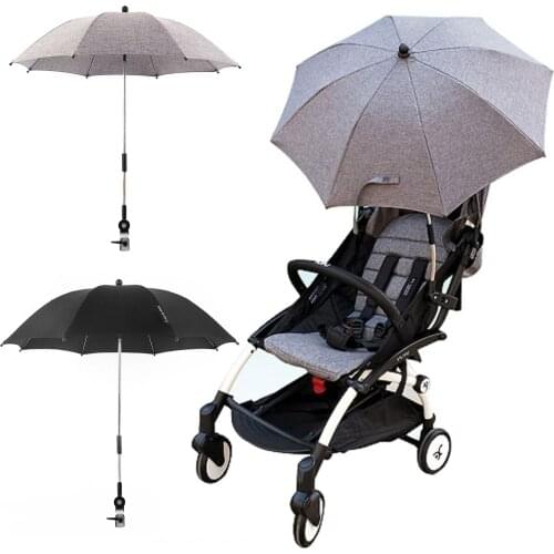 Adjustable Baby Stroller Pram Sun Shade UV Rain Protection Umbrella Parasol for Wheelchair Pushchair Accessories 75cm Diameter