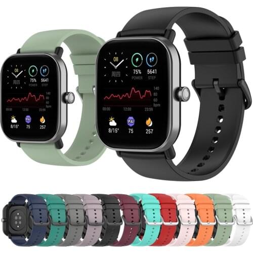20mm Watchband Silicone Strap For Amazfit GTS 2 2E 2 Mini Watch Sport Replacements Bracelet For Amazfit Bip/Bip S Lite Ремешок