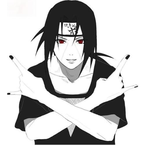 Personality New 5 Design ITACHI Akatsuki Anime Car Stickers and Decals Vinyl Car Sticker Bumper Decoration Apply To Car Window