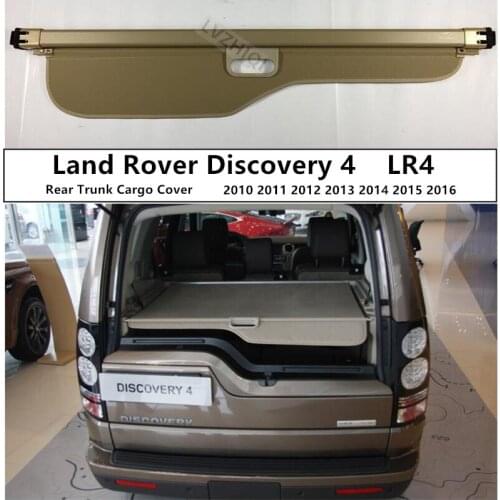Rear Trunk Cargo Cover For Land Rover Discovery 4 LR4 2010-2016 High Qualit Security Shield Auto Accessories Black Beige