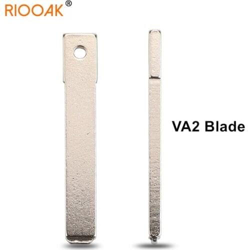 10pcs/lot Key Blank Replacement For Renault For Citroen Peugeot Remote Original Car Key VA2 Uncut Blade