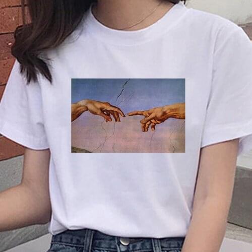 Funny graphics printed ladies T-shirt casual O-neck white short sleeve T shirt Female Summer Harajuku Tshirt Tops Clothing Tee