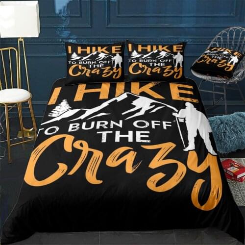 Hiking Camping Mountains Duvet Cover Comfortable Quilt Home Decora Design Universal Bedding Set Bedclothes+Pillowcase 3pcs
