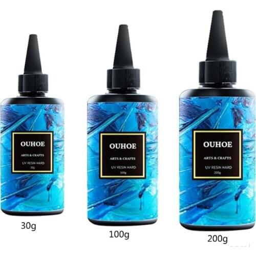 30/100/200g Ultraviolet Resin Hard Glue Curing UV Gel DIY Jewelry Crafts Making Casting Coating Accessories