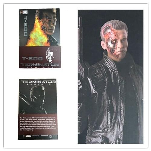 30cm New Crazy Toys Terminator 2 Judgment Day T-800 Arnold Schwarzenegger PVC Action Figure Model Toy Christmas Gift