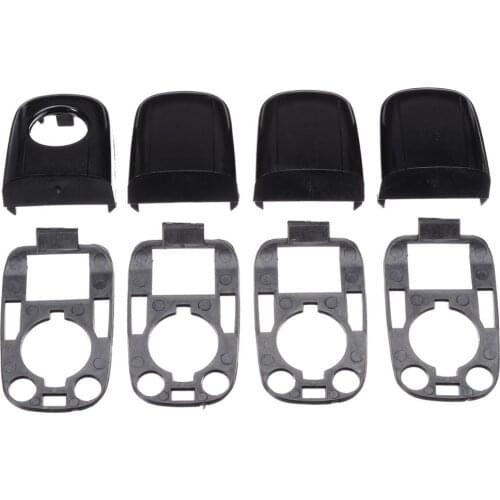 8pcs Left Right Car Door Handle End Cap Protective Lock Cover with Seals For Peugeot 307 For Citroen C2 C3