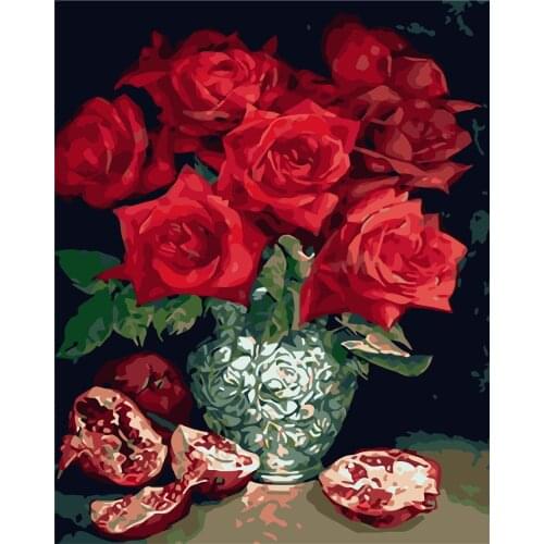 Asphodel Great Girl With Beautiful Sea Diy Canvas Painting By Numbers Modern Acrylic Abstract Oil Paint By Numbers Picture Wall