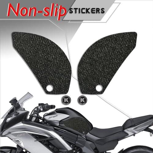 Motorcycle tank grip fuel tank traction pad side knee grip friction protector sticker for KAWASAKI 12-16 ER-6F
