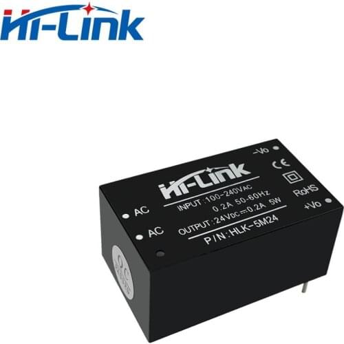 Free Shipping 5W 24V Isolated Output Power Supply Module HLK-5M24 AC/DC CE RoHs Marked