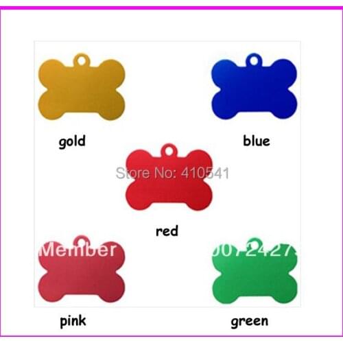 Dog Bone Tags Aluminum Alloy Pet Id Tags Assorted Color Pet Tags Dog Name Tags DHL Free Shipping