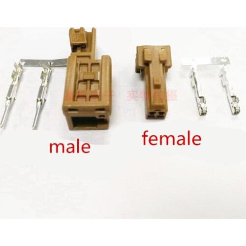 For Nissan Infiniti Venucia tweeter mid-range speaker 2PIN hole male female plug connector terminal original