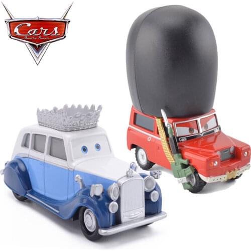 Disney Pixar Cars 2 Cars 3 2 Styles The Queen And Royal Red Guards 1:55 Metal Alloy Diecast Toys Vehicles Kids Birthday Gifts